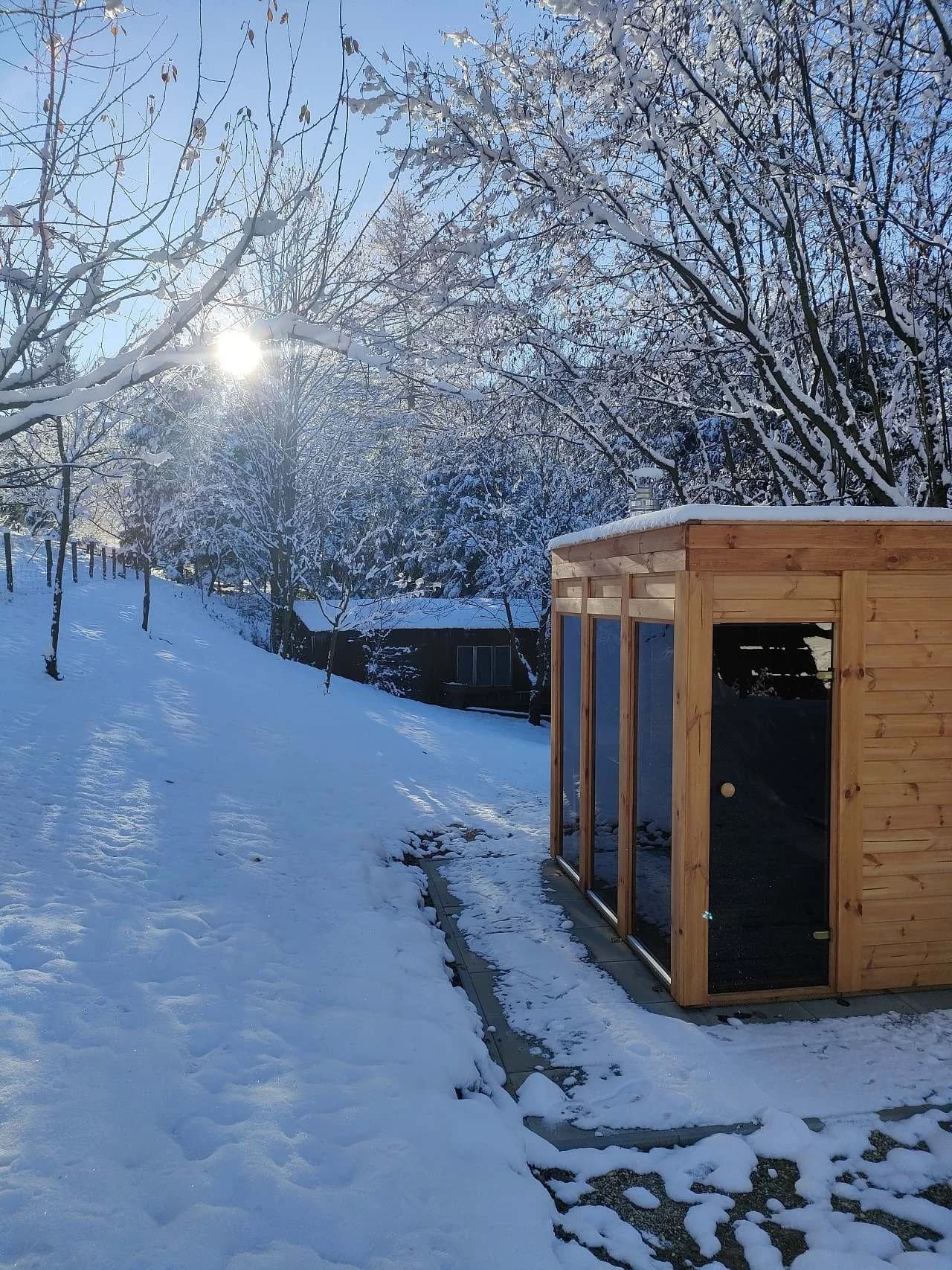 Soukromá sauna – ideální pro zimní pobyty